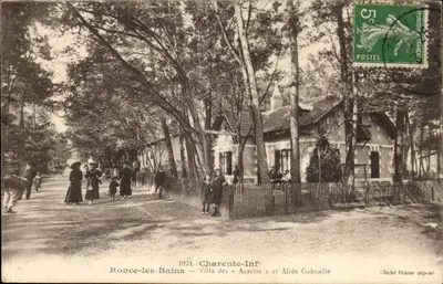 Ronce-les-Bains — Villa das « Acácias » e Avenida Gabrielle — Cliché Braun depositado