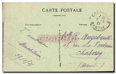 Saintes - Starszy klasztor - Kaszernia Taillebourg N° 1 — Rewers