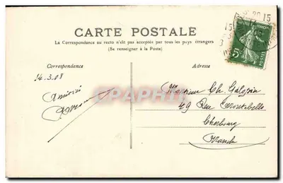 Fouras - Widok na kościoł — wydawca CL. Galeries Parisiennes, nr 47 — Rewers