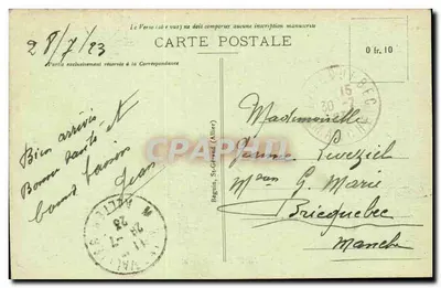 Moulins - Place d'Allier — editor Ideal, n° 1723 — Verso