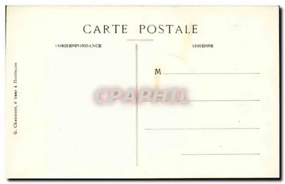 Stary Montluçon — Kościół i Plac św. Piotra — G. Chaumont, wydawca w Montluçon — Rewers