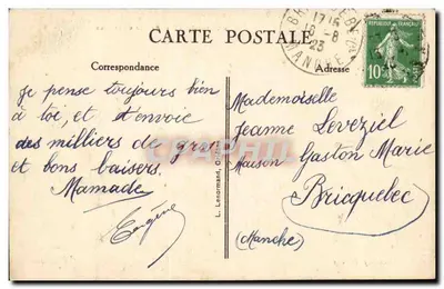 Moulins — Avenue de la Gare — Boutray, wydawca — Rewers