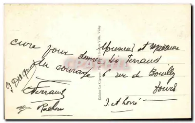 Vichy — Źródło Chomel — Wydawnictwo La Cigogne, nr 369 — Rewers