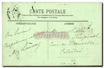 Vichy — A Igreja de São Luís — Saída da missa. LL. n° 309 — Verso