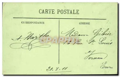 Vichy — La Piazza della Stazione — LL — Verso