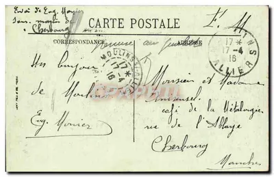 Moulins — A Praça d'Allier — LL. n°25 — Verso