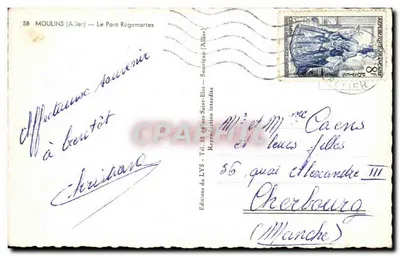 Moulins (Allier) — Most Régemortes — Wydawnictwo LYS — Rewers