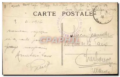 Moulins — A Catedral (lado sul) Motifs — Editor G. Gitt, Moulins, n° 244 — Verso
