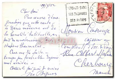 Néris-les-Bains (Allier) — Néris w swojej splendorze w czasach gallo-romanskich (według M. Moreau z Néris) — Rewers