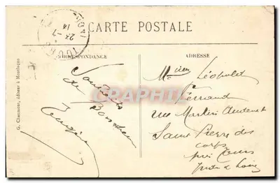 Góry i brzegi rzeki Cher, blisko Lavault-St-Anne — Montluçon — G. Charmont, wydawca — Rewers