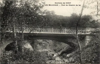 Les Malavaux — Pont du Chemin de fer — Éditeur Ménard-Glimet