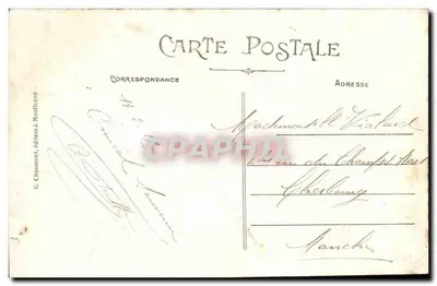 Audes (Allier) — Zamek Beaufranchet — G. Chaumont, wydawca w Montluçon — Rewers