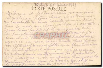 Vichy — Katedra św. Ludwika i widok panoramiczny — Platinogravure L.L. Paris, n°72 — Rewers