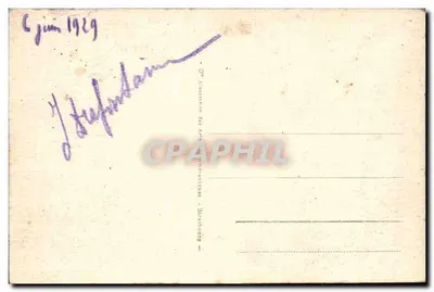 Vichy - źródło Mesdames — kioski pod cieniem drzew — wydawca Perrot-Larousse, n° 165 — Rewers