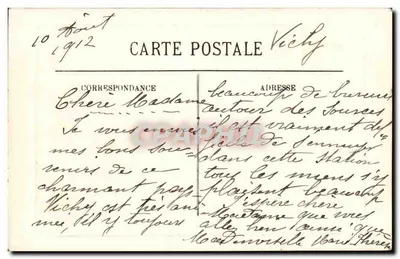 Vichy — Dom Pani de Pévigné — L.L. — Rewers