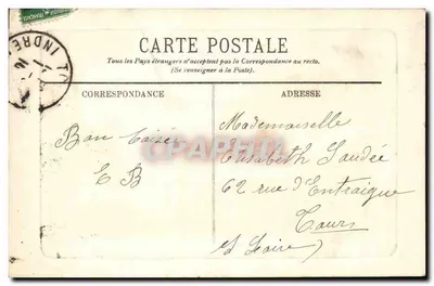 Vichy — Le Parc des Célestins — éditeur L.L. (n° de série non visible) — Verso