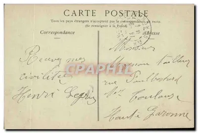 Vichy — O Casino, Sala do Teatro — Coleção Postes — Verso