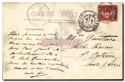 Vichy — Fronton kasyna — Allier — 374 — Rewers
