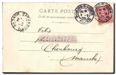 Moulins — Plac Starego Pałacu — B. F. Chalon-s-Sacne, n°46 — Rewers