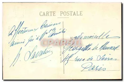 Les Malavaux - Skoczek — okolice CUSSET-VICHY — seria 1582 — wydawca Péguin, St-Génard — Rewers