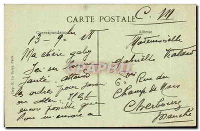 Marseille — Corniche i Restauracja Réserve — E. Le Deley, Paryż, n°20 — Rewers