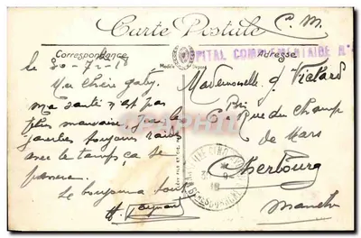 Marselha — O Cours Bellecour — LL. — Graphil — Verso