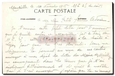 Marseille — Bassin do Carenage e Ponte Transbordeur — editor não visível — Verso