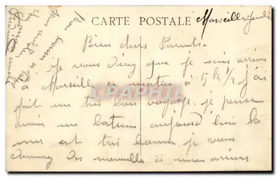 Marseille — Rue Cannebière — Wydawca CIPAL, numer serii nieczytelny — Rewers