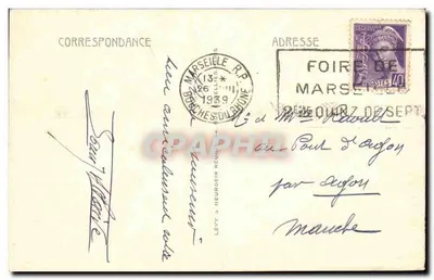Marseille - O Forte Saint-Jean — LL n°247 — Verso
