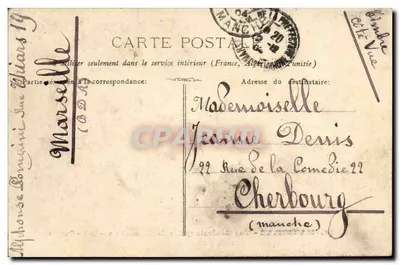 Marseille - Vista Geral (tirada de Notre-Dame-de-la-Garde) — o.m. 26 — editor não visível — Verso