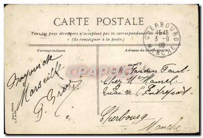 Marseille — Giełda — wydawca L.Y. & Ch°, nr 59 — Rewers