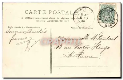 Marselha - As Avenidas de Meilhan — Fot. Thudonneau, n° 1267 — Verso