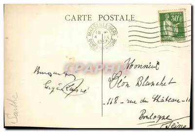 Marseille — N.-D. de la Garde e o Castelo de If — Throcéa — Verso