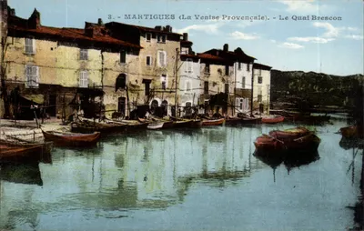 Martigues (A Veneza Provençal) — O Quai Brescon — A. Tardy, editor de fotos, 540, Boulevard National, Marseille