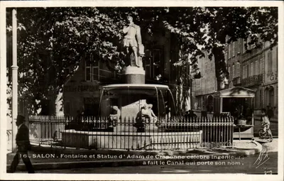 Salon. Fonte e Estátua de Adam de Craponne, famoso engenheiro — editor APA, n°16
