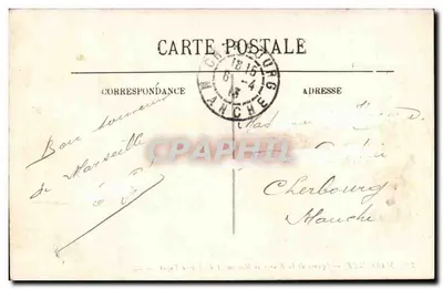 Marseille — Plac Bourse i Pomnik Pierre Pugeta — LL. n°21 — Rewers