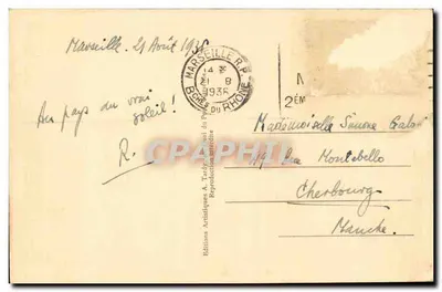 Marseille — La Cannebière — Wyd. A. Tardy, nr 4 — Rewers