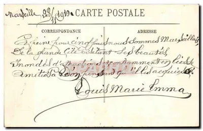 Marseille — Zamek Longchamp — LL. n° 199 — Rewers