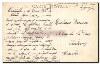 Marseille — La Bourse — Wydawca nieznany, numer serii nieczytelny — Rewers