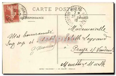 Marsiglia — Vieux-Port — Imp. Moullot — Verso