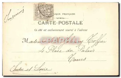 Marseille - La Cannebière — widok ulicy z tramwajem — Fot. Lacour — Rewers
