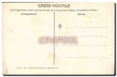 Marselha — A Igreja dos Reformados — Editor Ollivier, 28, r. República, Marselha — Verso