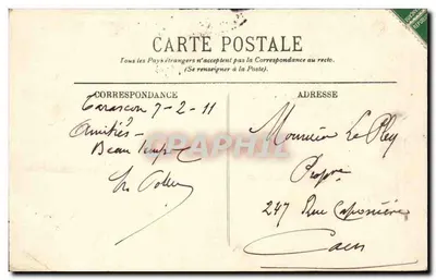 Arlésienne — Edição Marcheteau — Arles — Verso