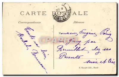 Rueil — Avenue du Chemin de Fer — A. Ossart édit., Rueil — Verso