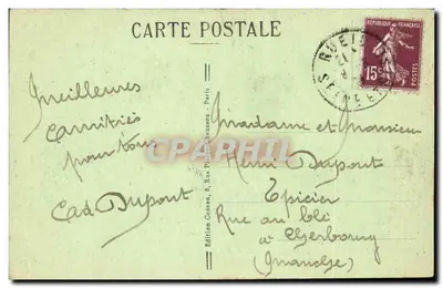 Malmaison — Pokój Joséphine — C. M. 145 — Rewers