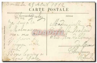 Rueil - Zamek Malmaison - Brama Honorowa - Dziesiąta Rezydencja Cesarza Napoleona I i Cesarzyny Josefiny — Rewers
