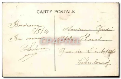 Bordeaux — Entrada do Parque Bordelais — A. H. 47 — Verso