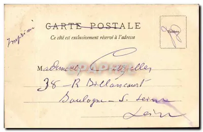Bordeaux — Le quai Bourgogne — W. F. Déposé — Rewers