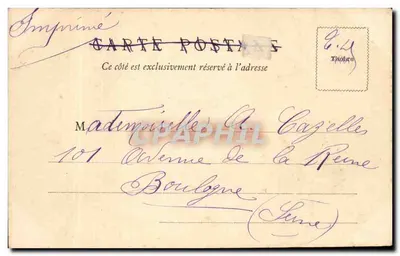 Bordeaux — Celnia i Południowe Przystanie — W.F. Déposé — Rewers