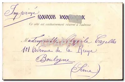 Bordeaux — Porta das Salinhas vista das Ponsées — Marcel Hélyey, editor, n°26 — Verso